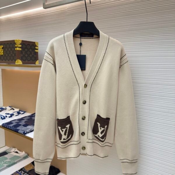 LOUIS VUITTON Pocket Letter Cardigan