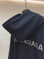 Balenciaga hot stamping hooded sweatshirt with holes - Image 9