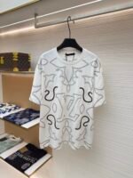 LOUIS VUITTON Line Embroidered T-shirt