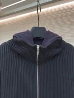 Balenciaga fake two-piece spliced zipper cardigan sweater - Image 3