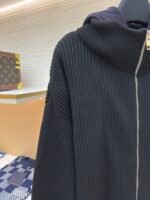 Balenciaga fake two-piece spliced zipper cardigan sweater - Image 4