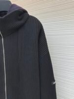 Balenciaga fake two-piece spliced zipper cardigan sweater - Image 5
