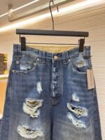 Balenciaga destroys denim wide leg pants - Image 2