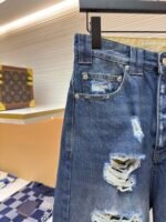 Balenciaga destroys denim wide leg pants - Image 3