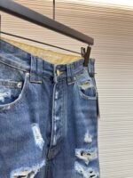 Balenciaga destroys denim wide leg pants - Image 8