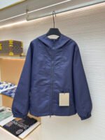 LOUIS VUITTON navy blue double-sided windproof pin jacket jacket jacket