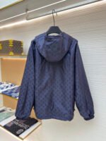 LOUIS VUITTON navy blue double-sided windproof pin jacket jacket jacket - Image 4