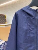 LOUIS VUITTON navy blue double-sided windproof pin jacket jacket jacket - Image 6