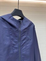 LOUIS VUITTON navy blue double-sided windproof pin jacket jacket jacket - Image 10