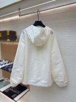 LOUIS VUITTON white double-sided windproof pin jacket jacket jacket - Image 2