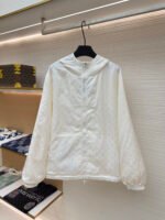 LOUIS VUITTON white double-sided windproof pin jacket jacket jacket - Image 3
