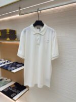 DIOR CD letter embroidered polo shirt