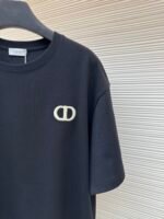 DIOR CD letter embroidered round neck short sleeved shirt - Image 5