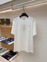 DIOR CD letter embroidered round neck short sleeved shirt