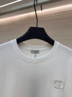 DIOR CD letter embroidered round neck short sleeved shirt - Image 3