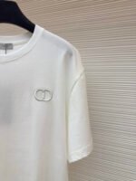 DIOR CD letter embroidered round neck short sleeved shirt - Image 5