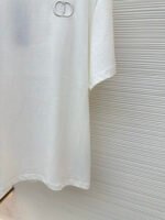DIOR CD letter embroidered round neck short sleeved shirt - Image 7