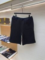 LOUIS VUITTON College Style Logo Embroidered Shorts - Image 2