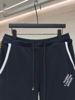 LOUIS VUITTON College Style Logo Embroidered Shorts - Image 9