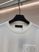 LOUIS VUITTON Vintage Knitted Embroidered Pocket Short Sleeve - Image 9
