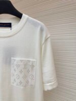 LOUIS VUITTON Vintage Knitted Embroidered Pocket Short Sleeve - Image 7
