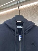 BURBERRY woven edge embroidered hooded sweatshirt - Image 3