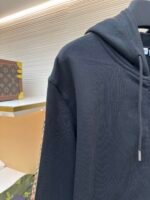 BURBERRY woven edge embroidered hooded sweatshirt - Image 4