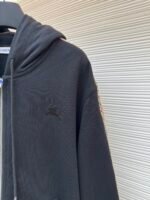 BURBERRY woven edge embroidered hooded sweatshirt - Image 5