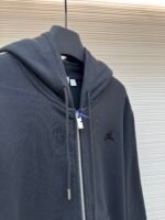 BURBERRY woven edge embroidered hooded sweatshirt - Image 8