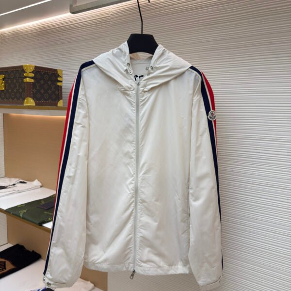 BURBERRY woven edge embroidered hooded sweatshirt