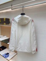 BURBERRY woven edge embroidered hooded sweatshirt - Image 2