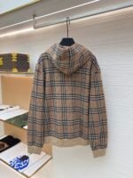 BURBERRY Cotton Blended plaid Zipper cardigan - Image 2