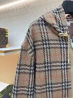 BURBERRY Cotton Blended plaid Zipper cardigan - Image 3