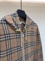 BURBERRY Cotton Blended plaid Zipper cardigan - Image 8