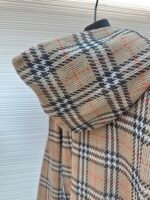 BURBERRY Cotton Blended plaid Zipper cardigan - Image 9