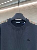 BURBERRY webbing trimmed round neck sweatshirt - Image 3