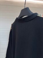 BURBERRY webbing trimmed round neck sweatshirt - Image 9