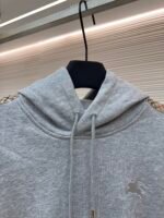 BURBERRY Ribbed Edge Hoodie Hoodie Hoodie - Image 3