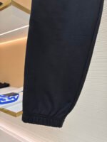 BURBERRY plaid woven embroidered sports pants - Image 6