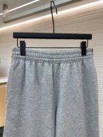 BURBERRY plaid woven embroidered sports pants - Image 3