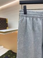 BURBERRY plaid woven embroidered sports pants - Image 4