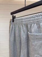 BURBERRY plaid woven embroidered sports pants - Image 9