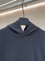 LOUIS VUITTON solid color pullover hoodie long sleeved sweatshirt - Image 5