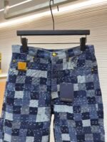 LOUIS VUITTON Nigo collaboration jacquard checkerboard denim pants - Image 3