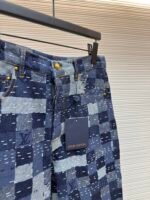 LOUIS VUITTON Nigo collaboration jacquard checkerboard denim pants - Image 5