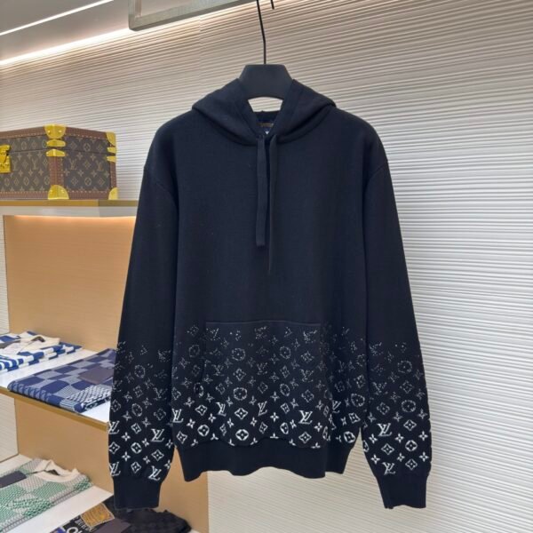 LOUIS VUITTON Gradient Oldflower Woolen Hoodie