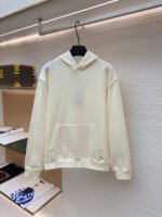 LOUIS VUITTON solid color pullover hoodie long sleeved sweatshirt