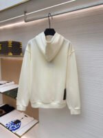 LOUIS VUITTON solid color pullover hoodie long sleeved sweatshirt - Image 2