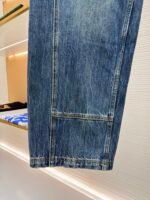 LOUIS VUITTON turquoise worn workwear jeans - Image 6