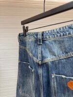 LOUIS VUITTON turquoise worn workwear jeans - Image 10